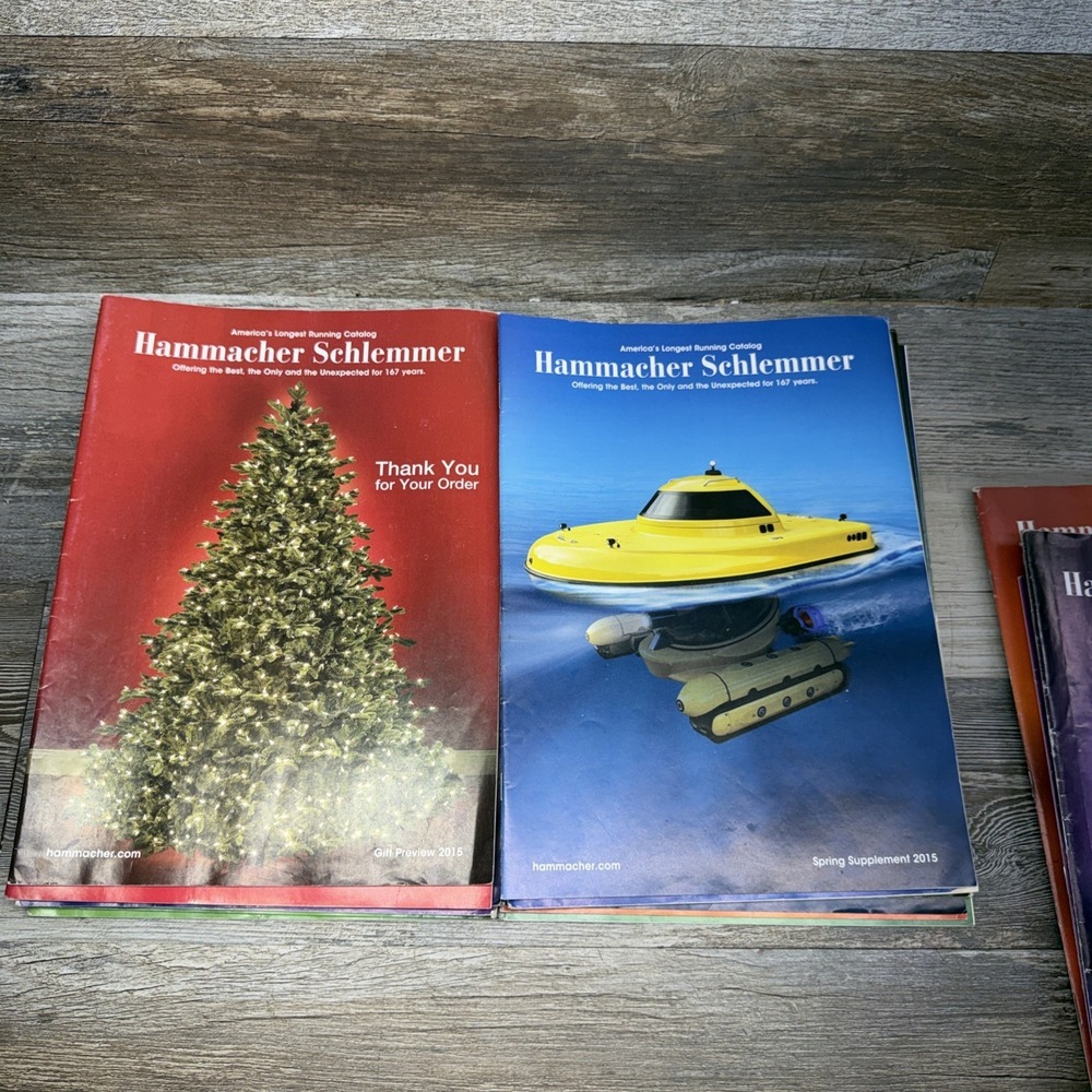 Hammacher Schlemmer Catalogs Lot Of 16 2015 Toys Gifts Mail Order - Picture 7 of 16